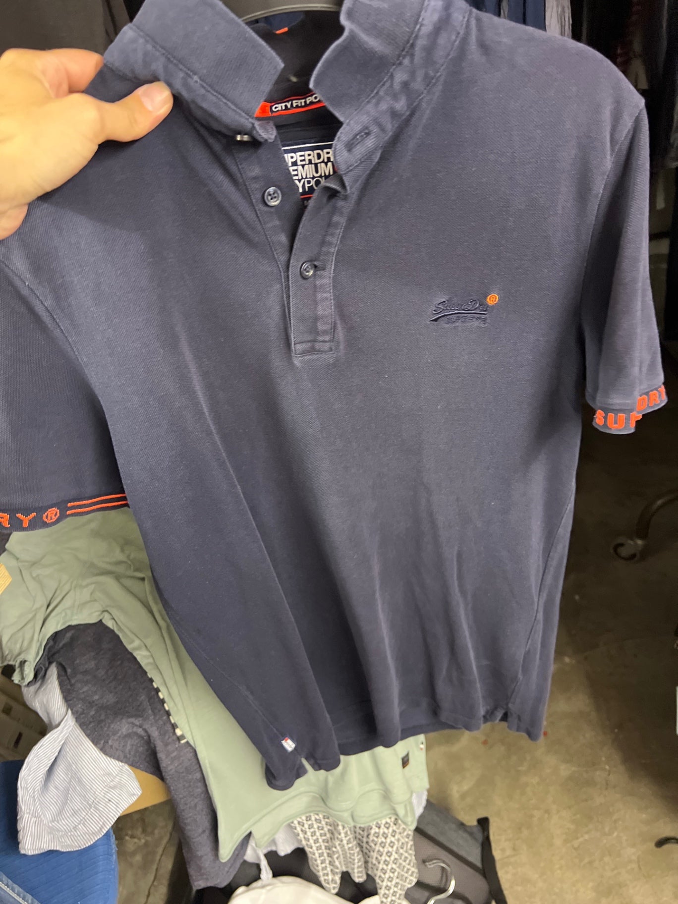Superdry Poloshirt Blau Gr.: M