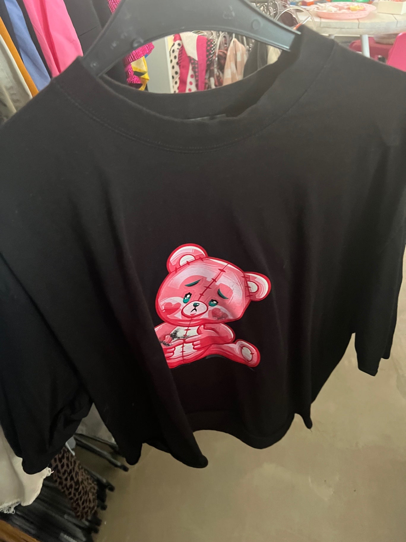 Bärchen T-Shirt Schwarz Gr.: L