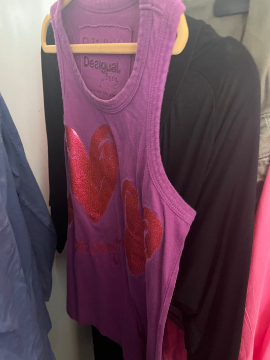 Desigual Top Lila und Rot Gr.: 164