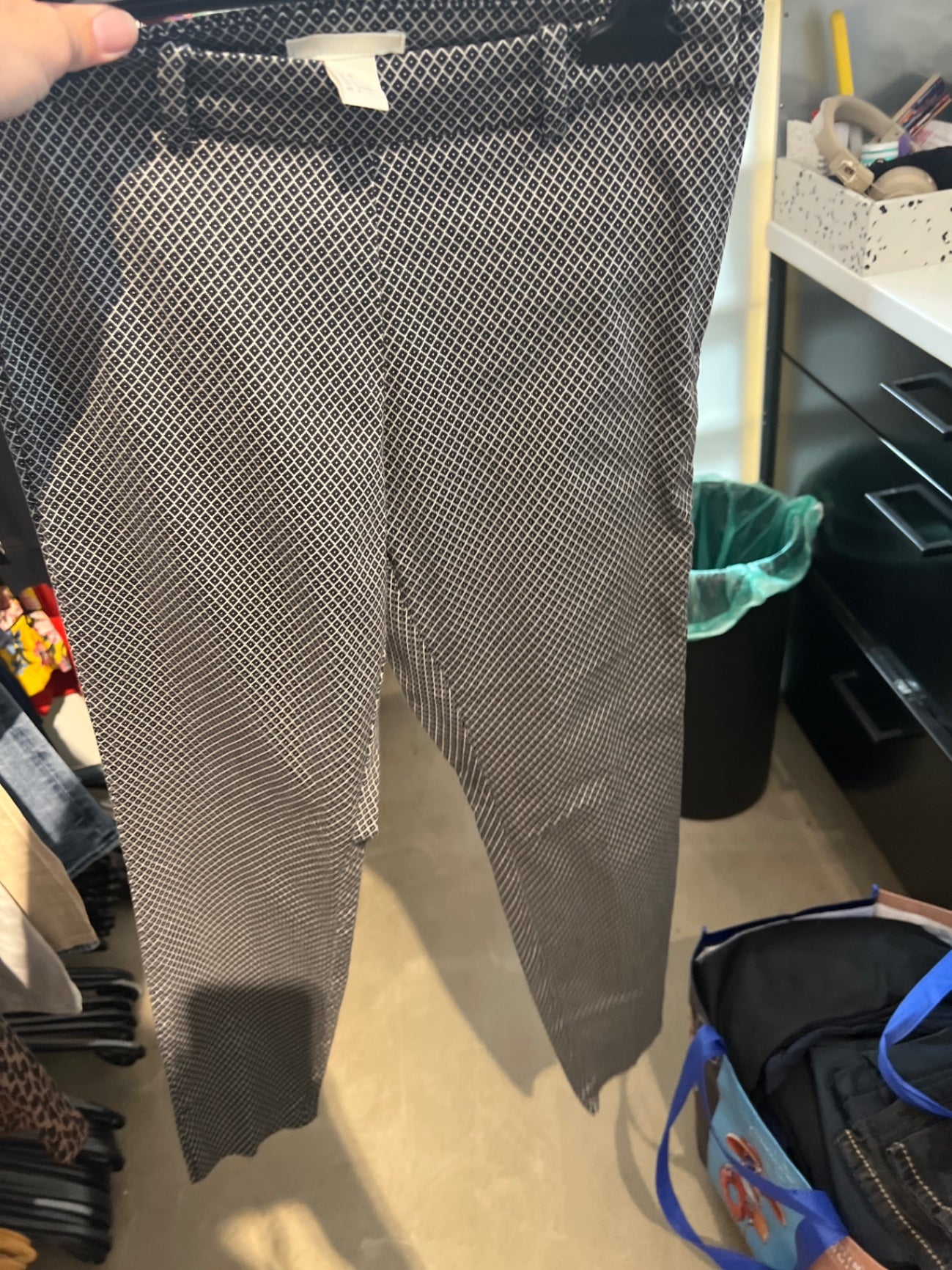 H&M Hose Schwarz Weiß Gr.: S