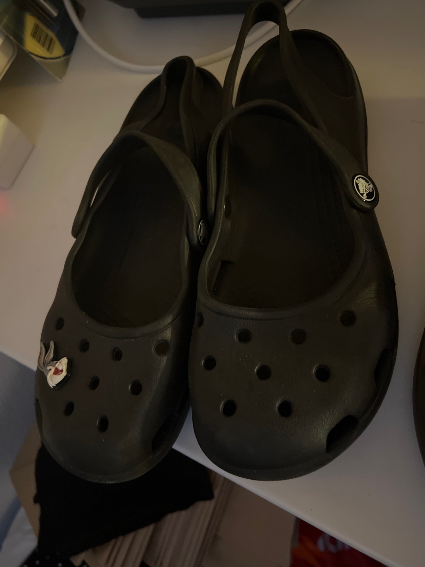 Crocs + Stecker schwarz Gr.: 38
