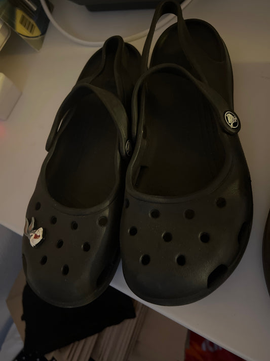 Crocs + Stecker schwarz Gr.: 38