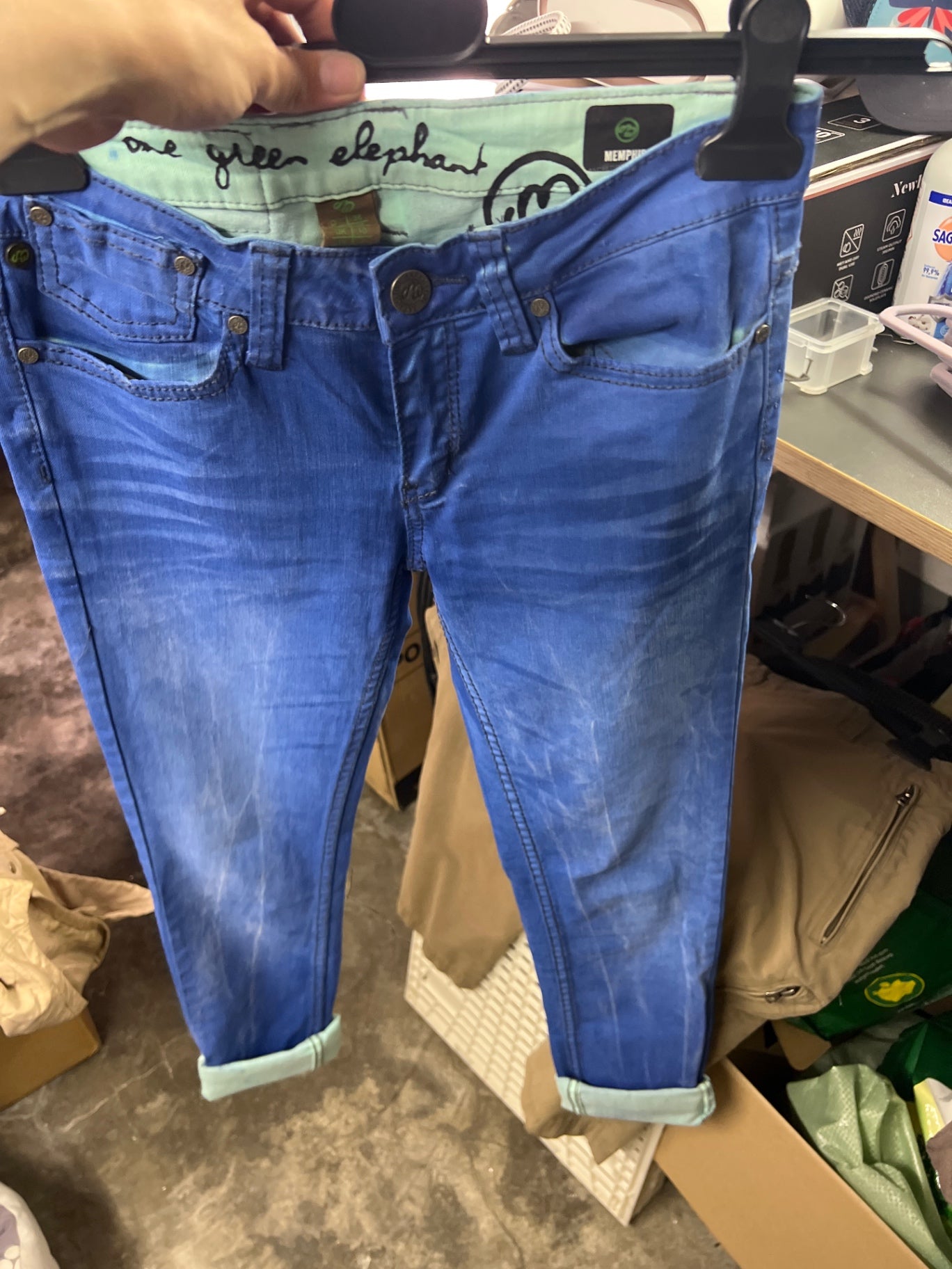 One Green Elephant Jeans Blau Gr.: S