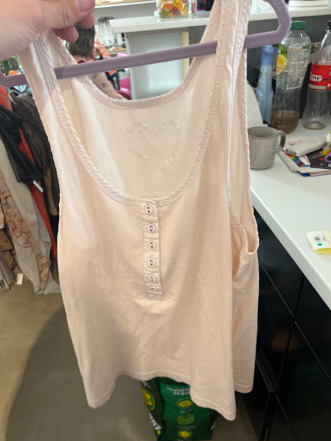 H&M Top Creme Gr.: S