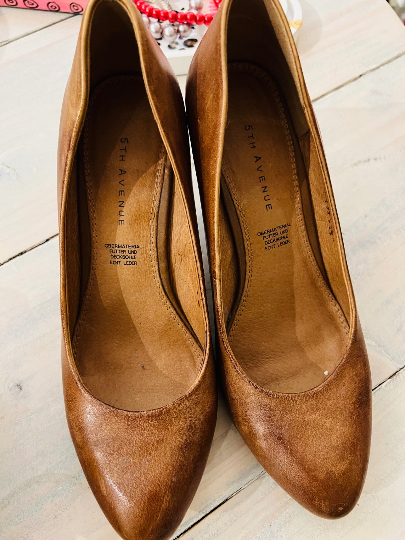 5TH AVENUE Schuhe Leder Braun Gr.: 37
