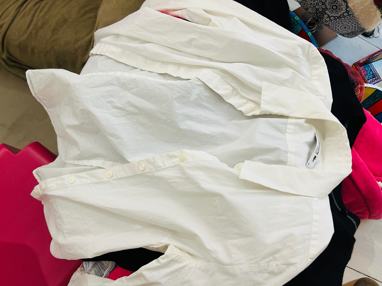 Lacoste Hemd Weiß Gr.: S