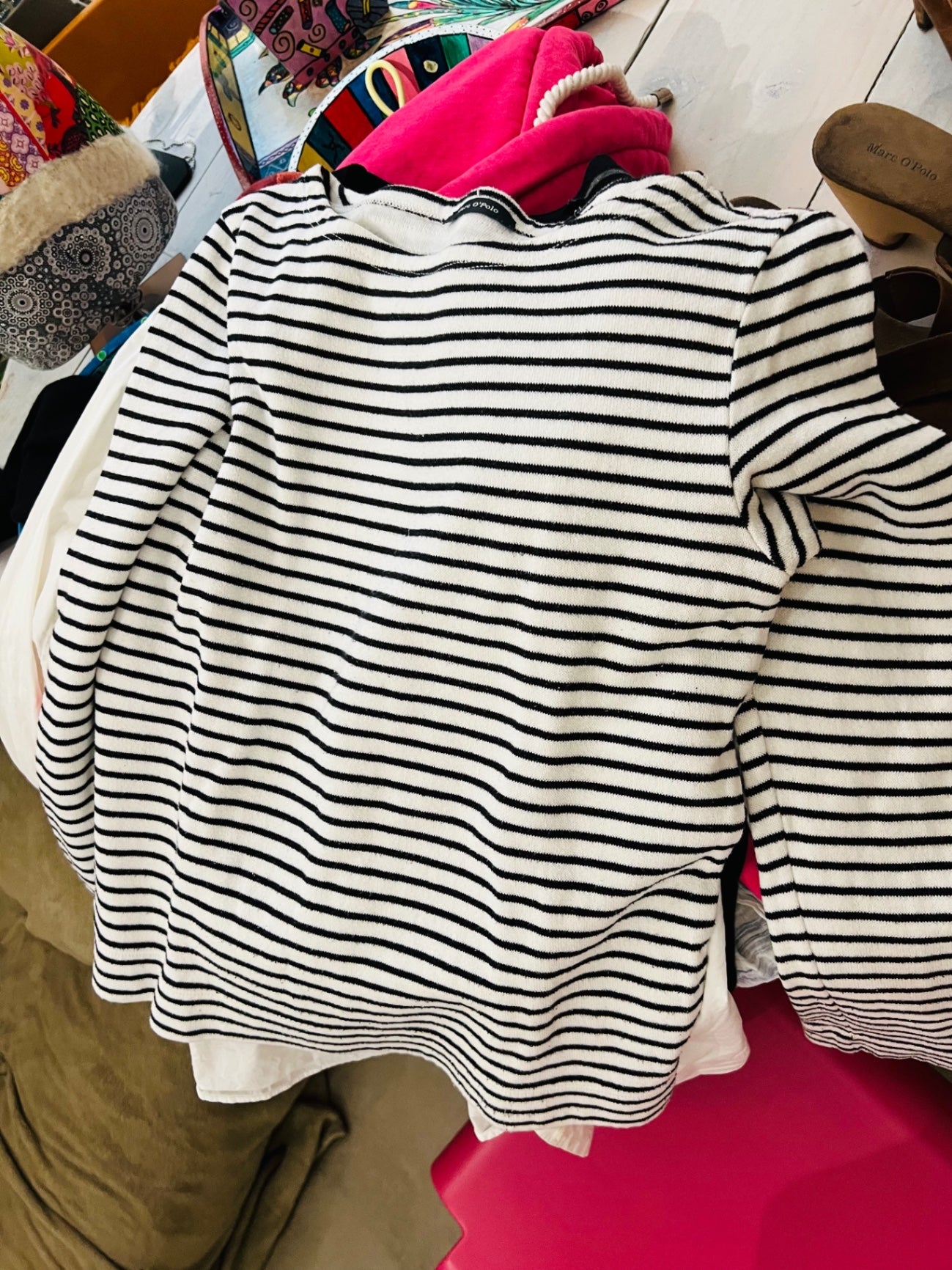 Marc O‘Polo Pullover Weiß Schwarz Gr.: XS