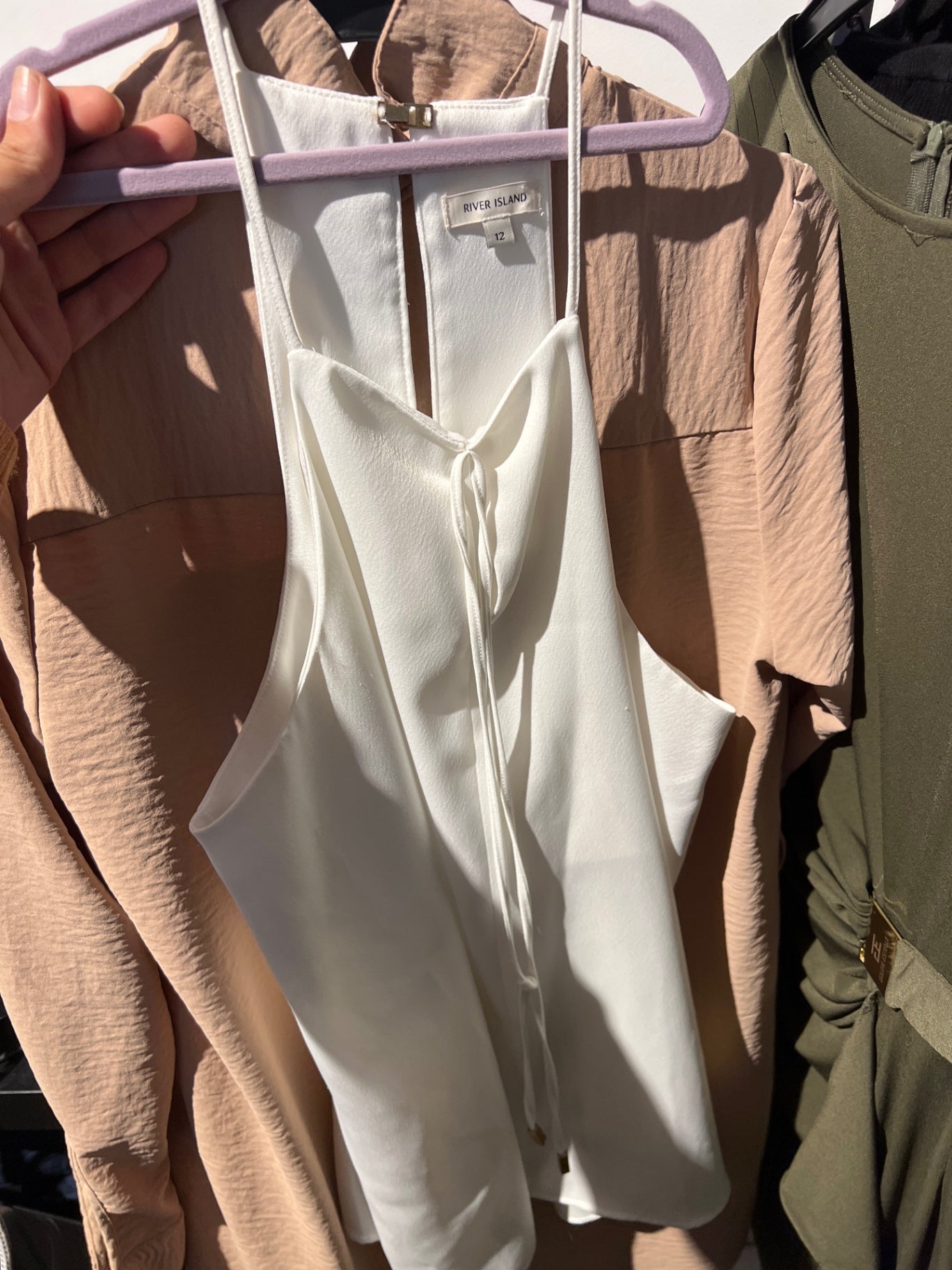 River Island Top Weiß Gr.: S
