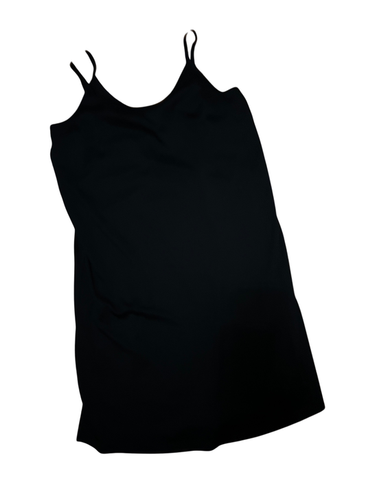 Spaghetti-Träger Kleid Schwarz Gr.: L