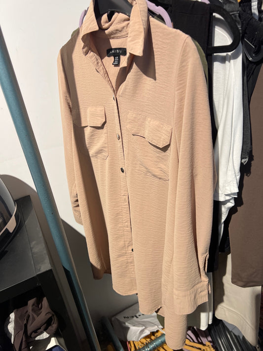 AMISU Bluse Beige Gr.: XS