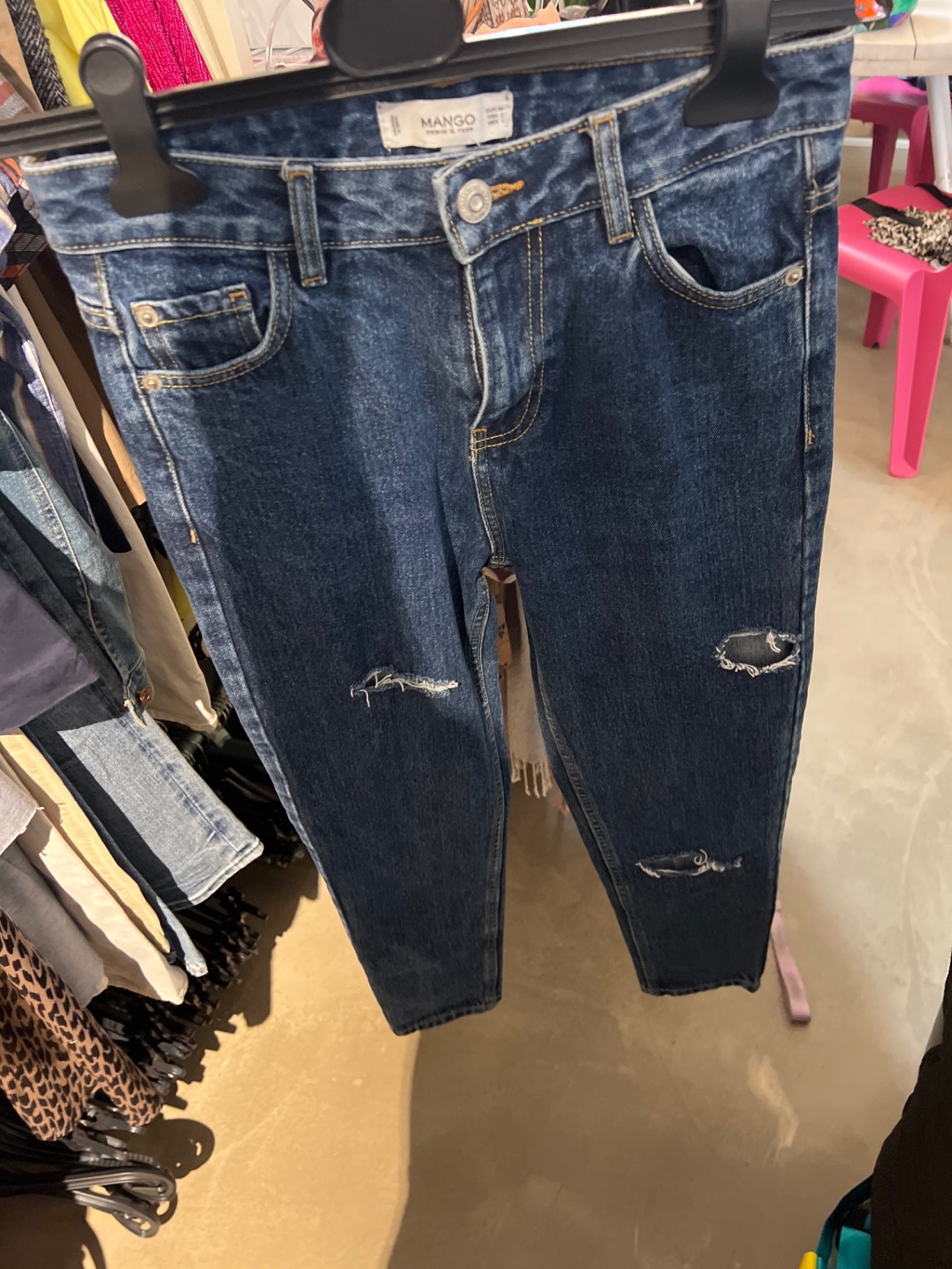 MANGO Jeans Dunkelblau Gr.: XS