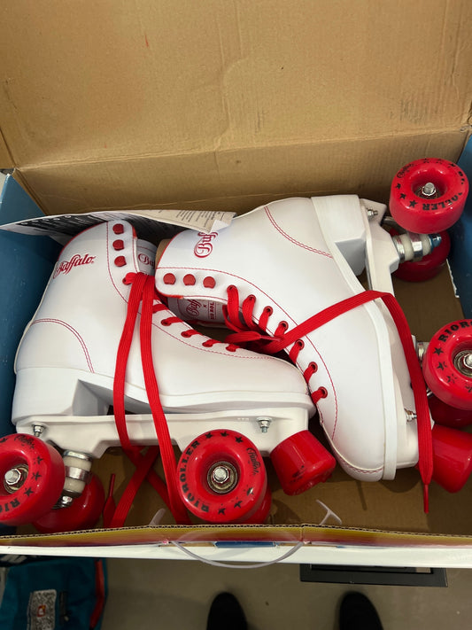 Buffalo Rollschuhe Weiß, Rot Gr.: 40,5