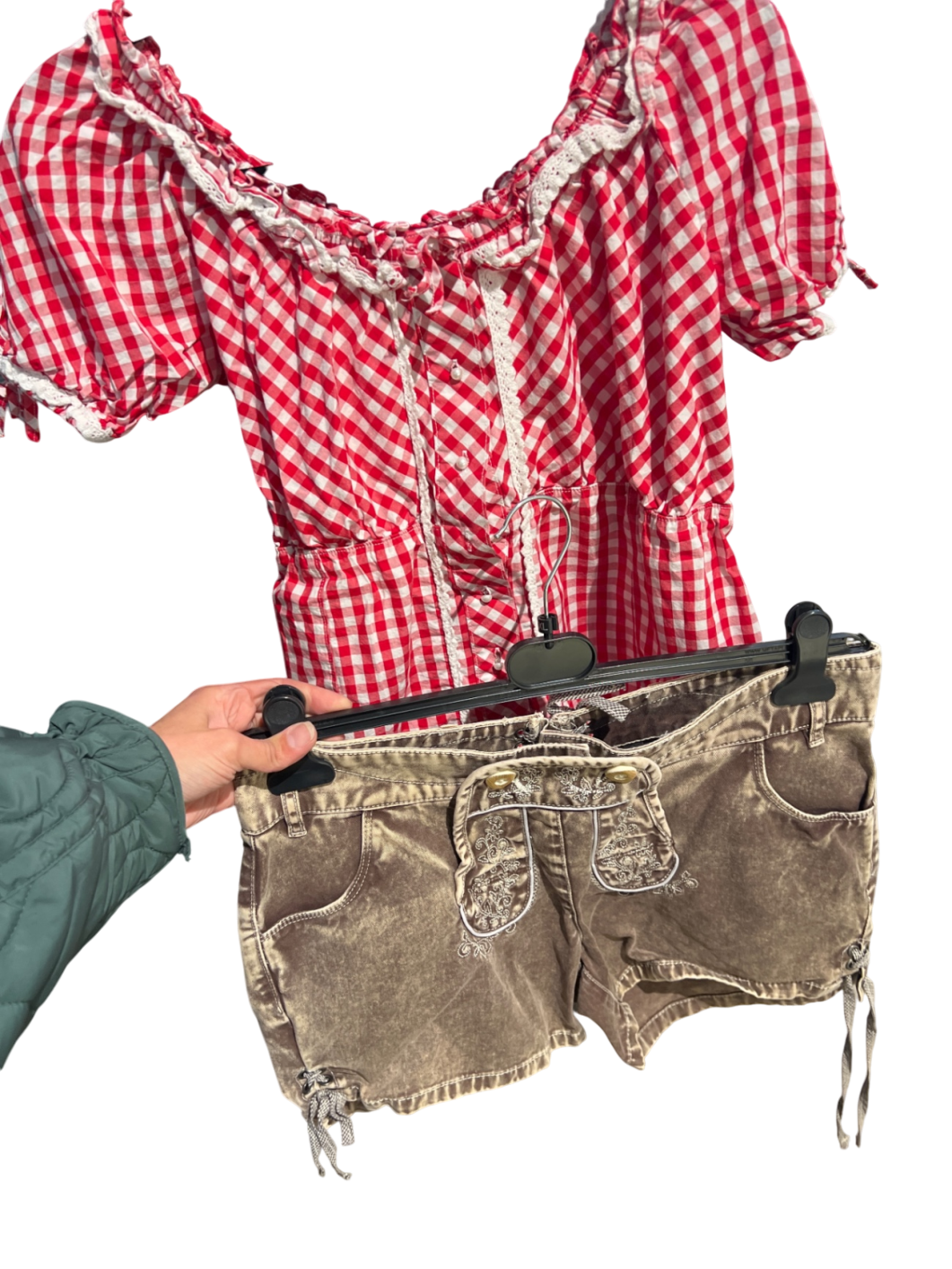 Esmara SET Trachtenoutfit Beige Rot Gr.: XL