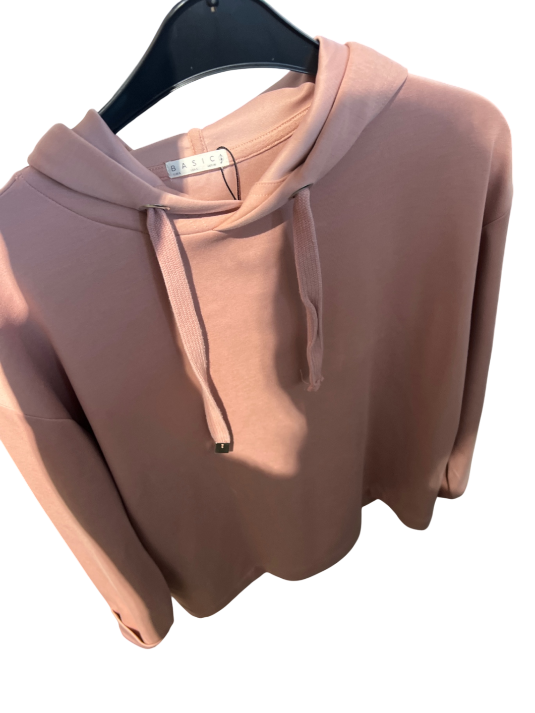 BASIC Hoodie Rosa Gr.: S