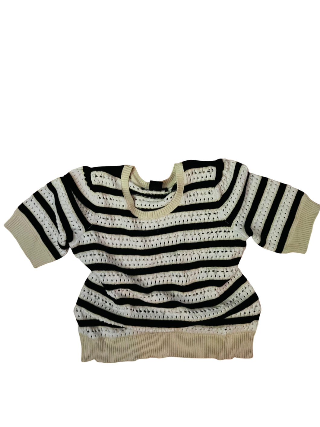 DKNY Pullover Weiß und Schwarz Gr.: S