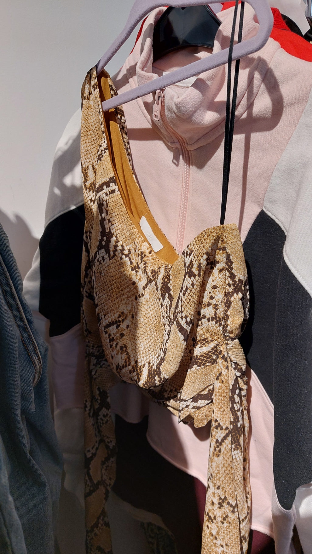 H&M Top Beige mit Brauntönen Gr.: XS