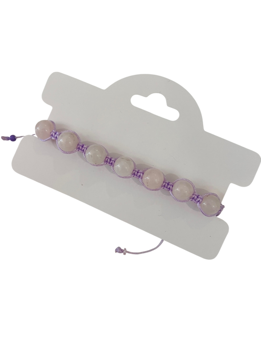 Rosenquarz Armband Lila 