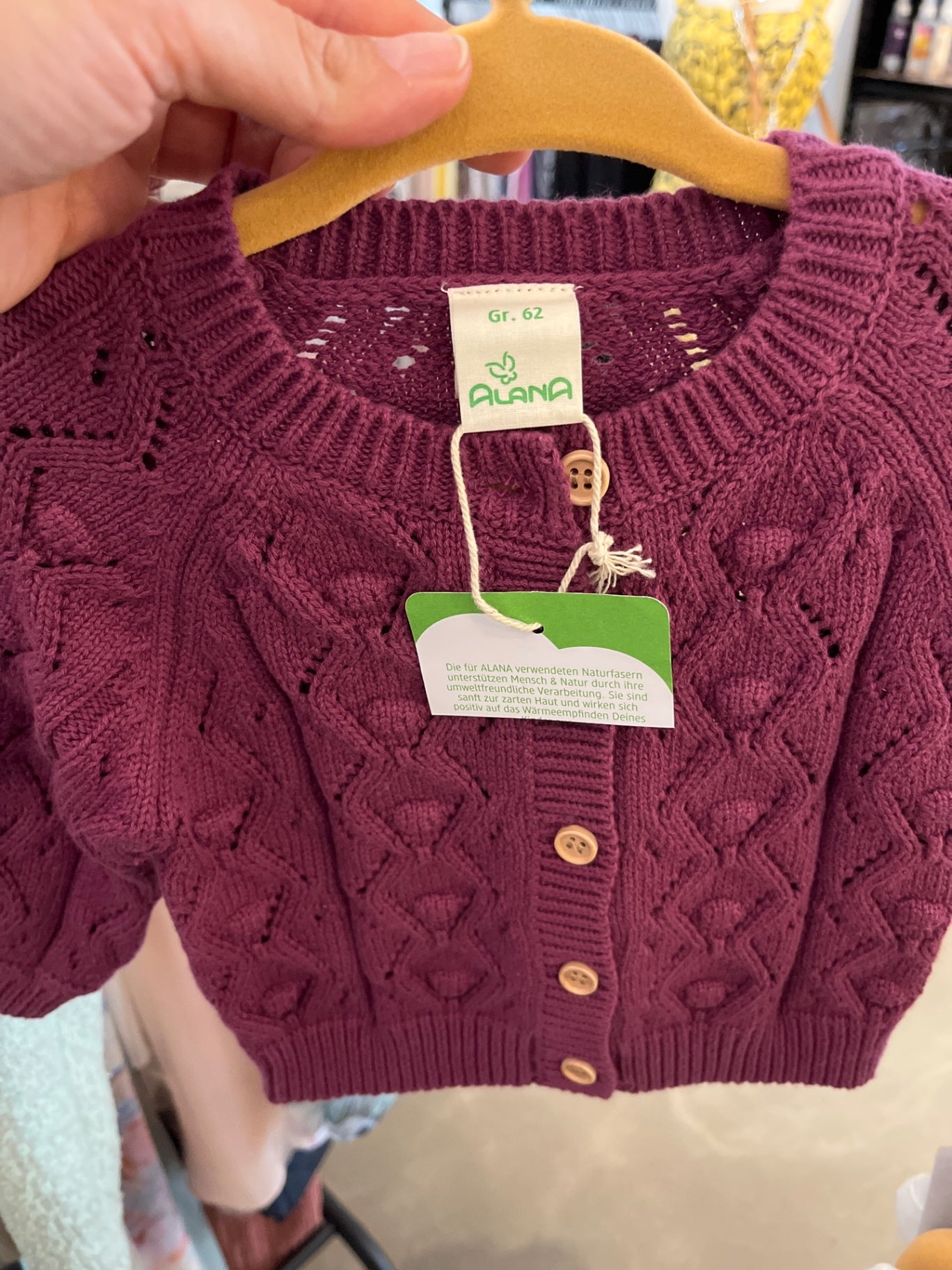 ALANA Strickjacke Beere Gr.: 62
