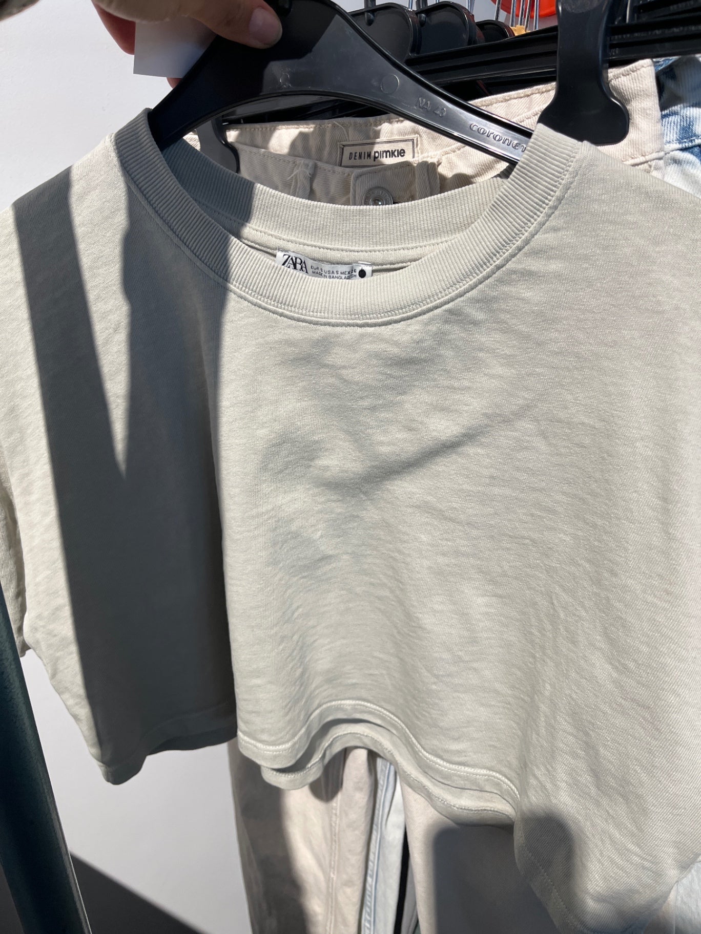 Zara Oberteil Creme Gr.: S