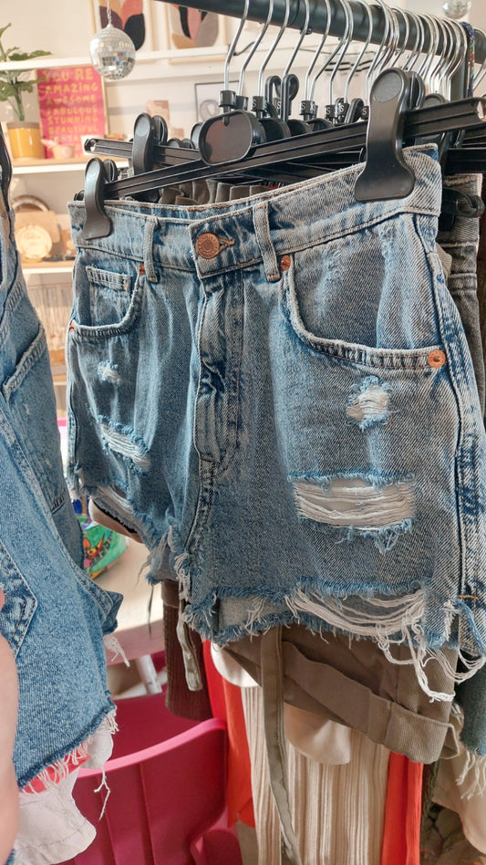 Pull & Bear Shorts Blau Gr.: 38