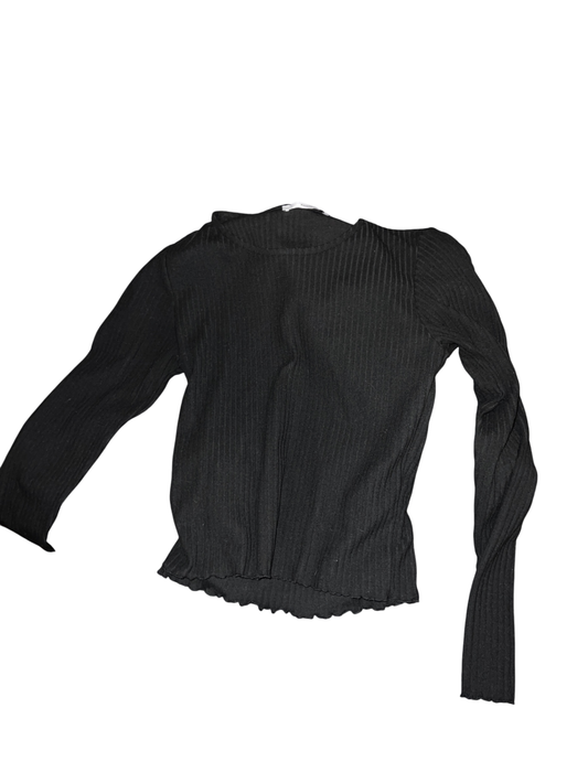 Pigalle Rippenshirt Schwarz Gr.: M