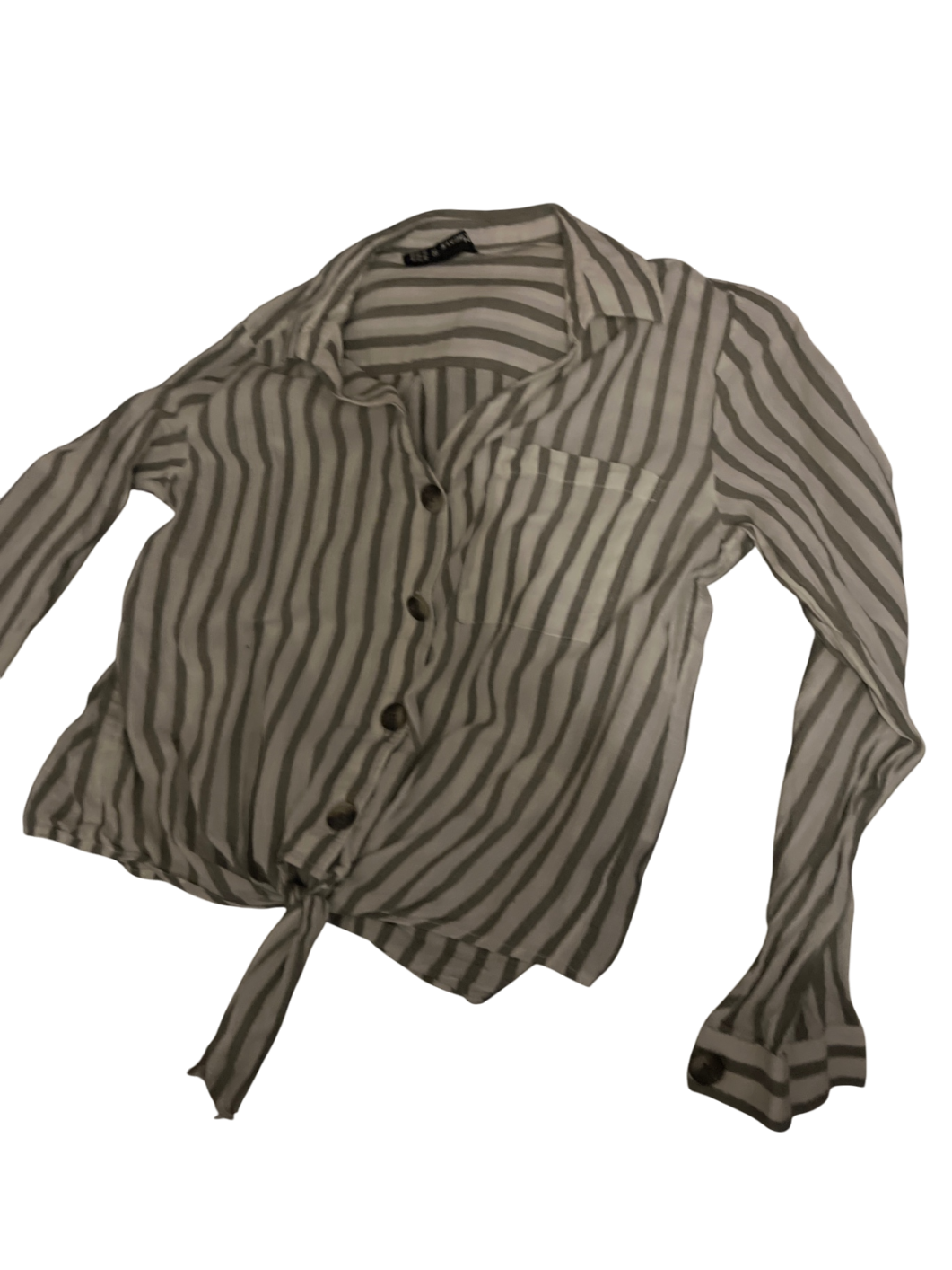 Jean P. Bluse Weiß Grün Gr.: M