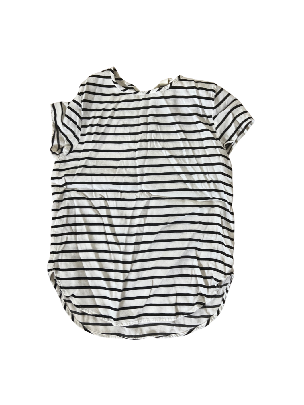H&M T-Shirt Weiß Schwarz Streifen Gr.: XS
