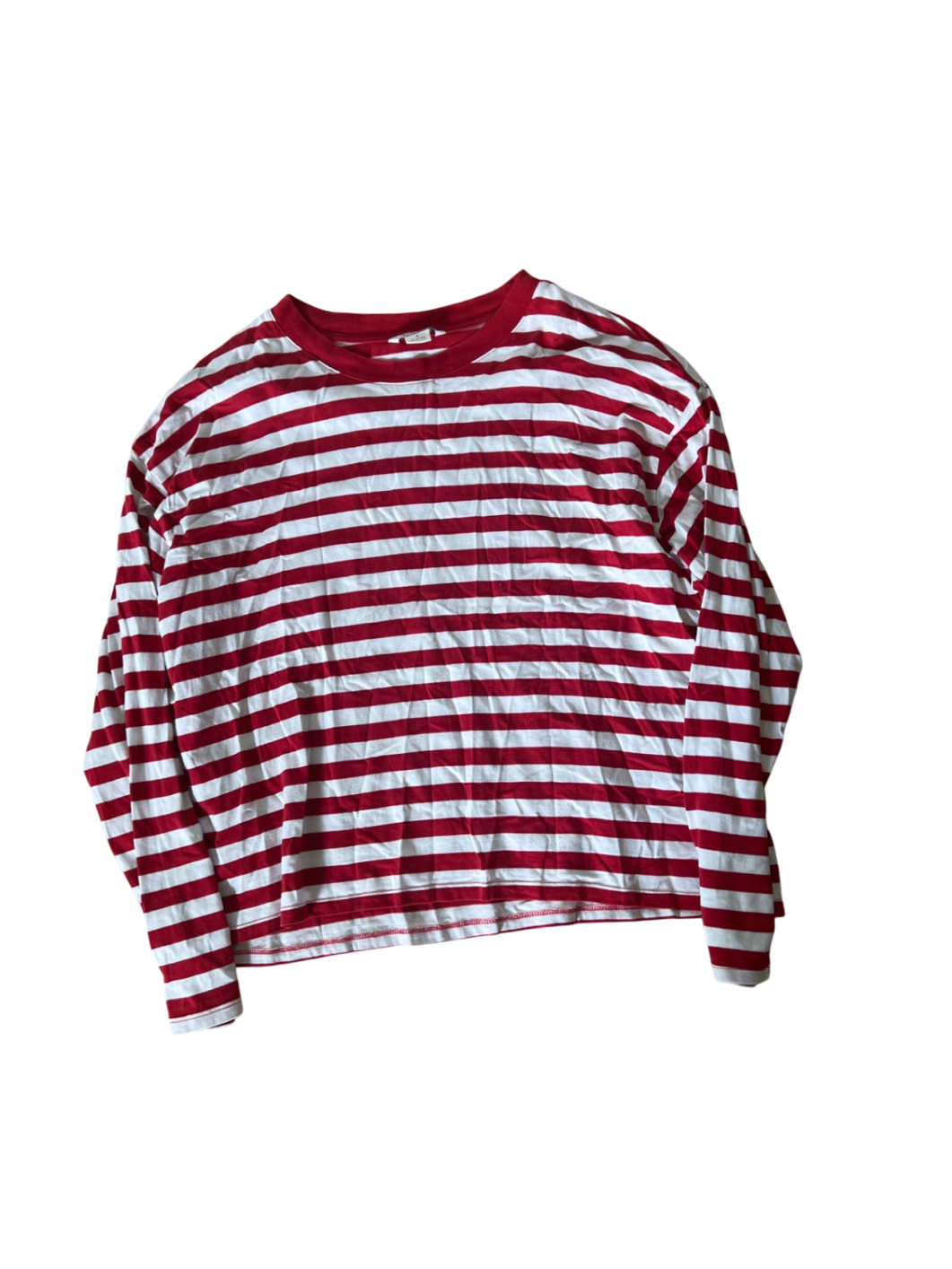 Monki Oberteil Rot und Weiß Gr.: L