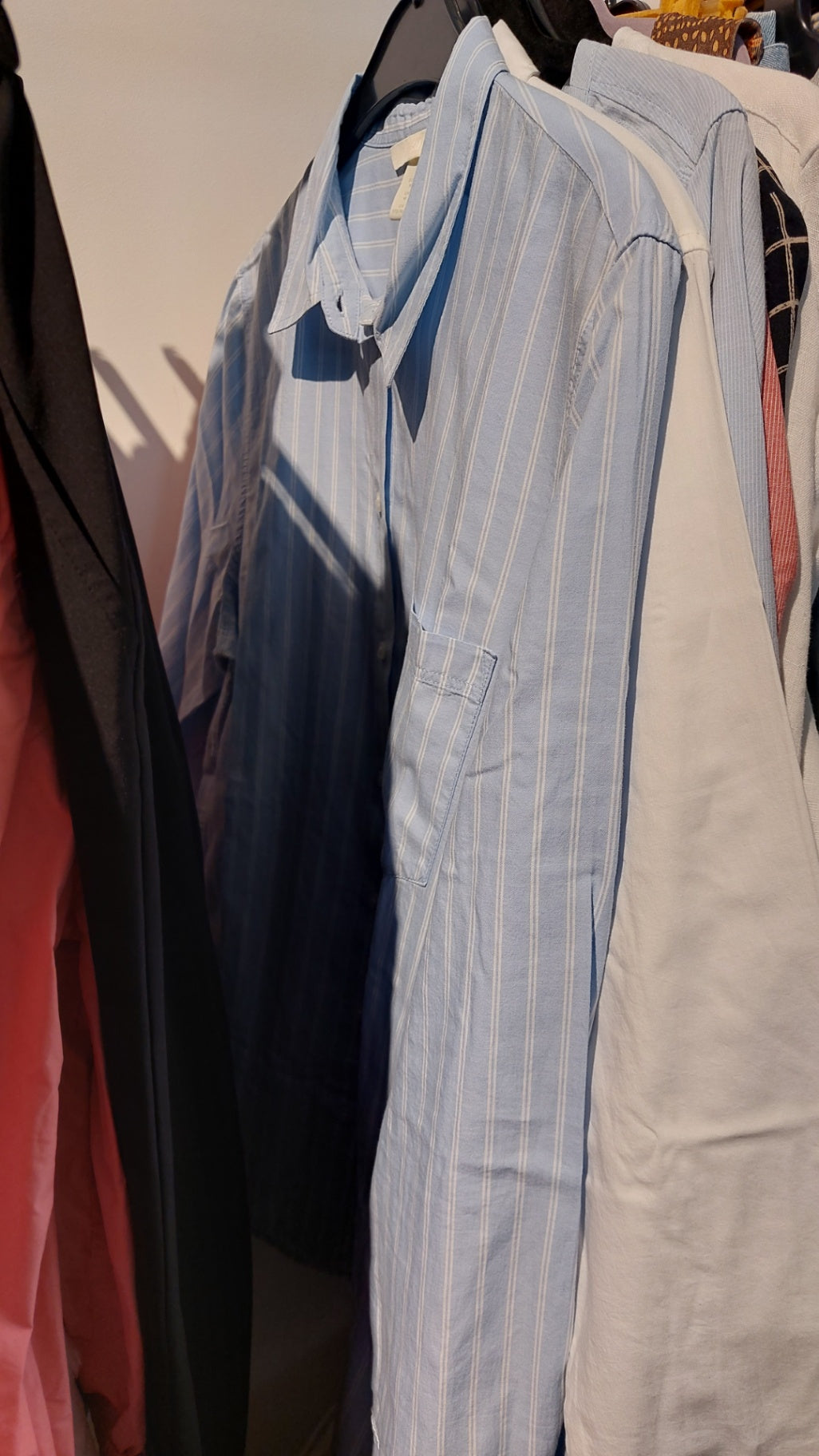 H&M Bluse Blau mit weißen Streifen Gr.: M