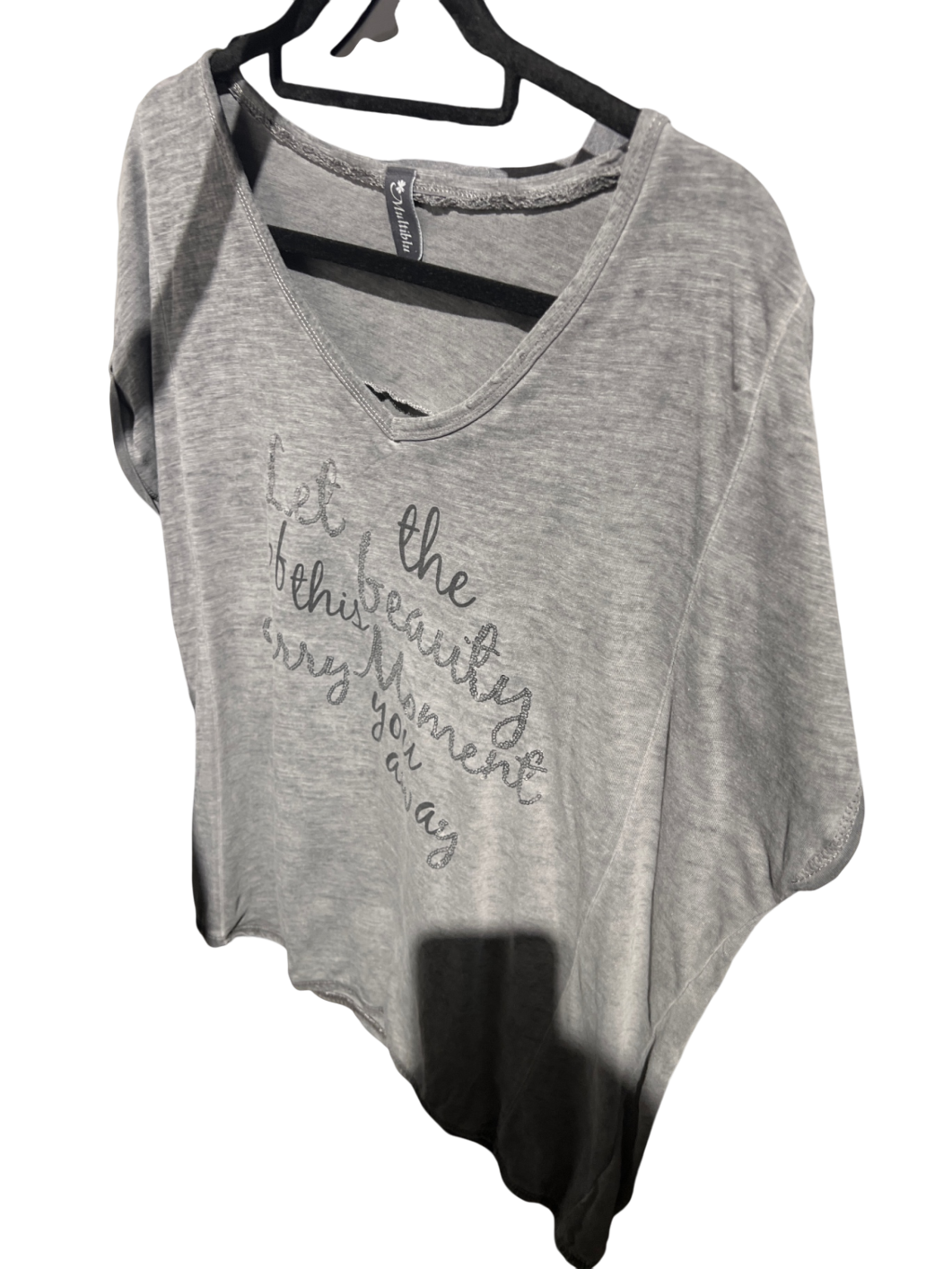 Multiblu T-Shirt Grau Gr.: 40