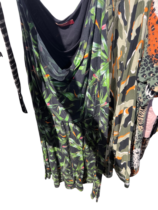 EDC Kleid Dunkelgrün Gr.: L