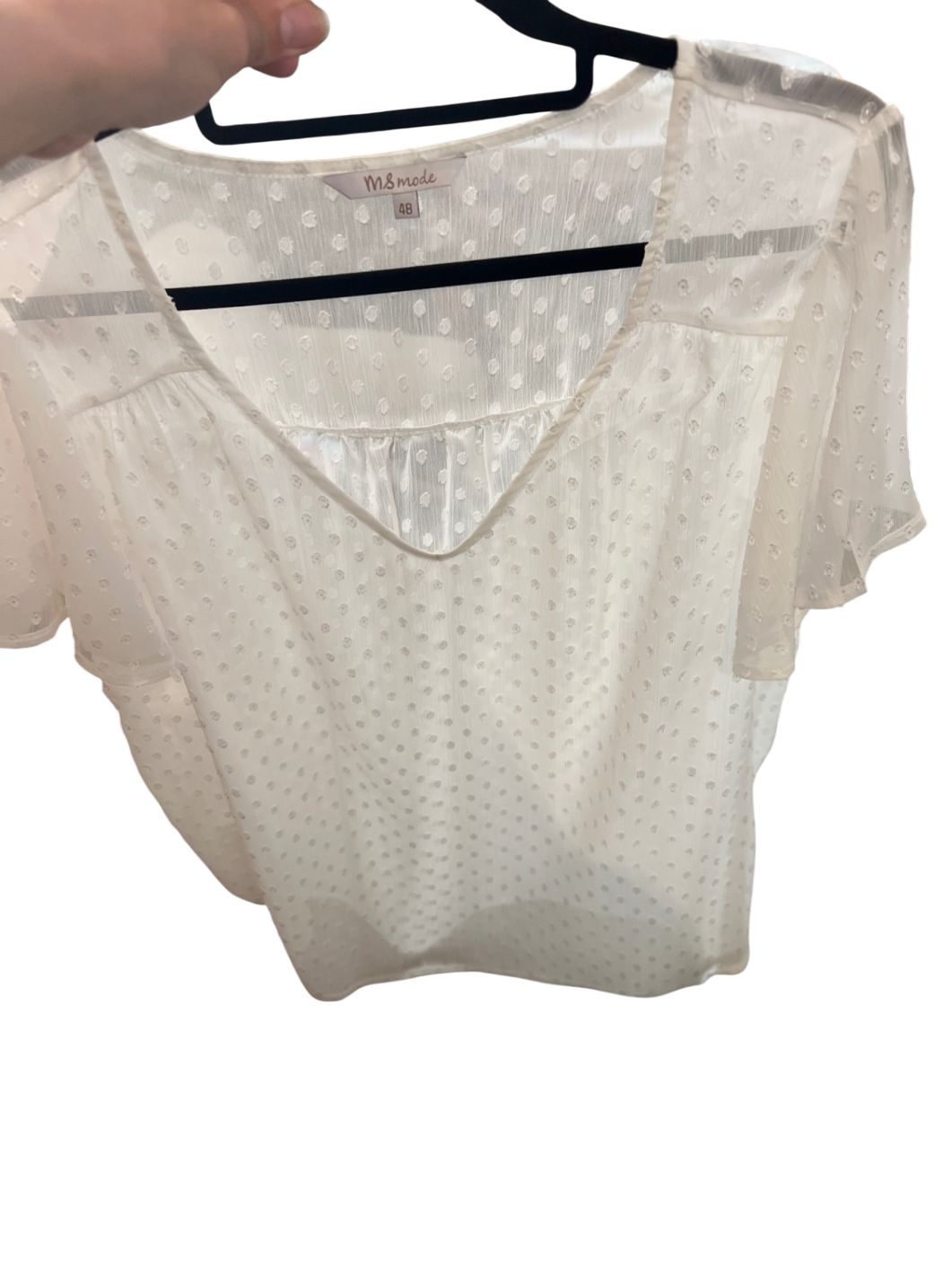 MS Mode Bluse Creme Gr.: 48