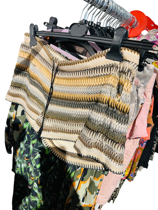 Shorts Beige, Schwarz, Gold Gr.: L