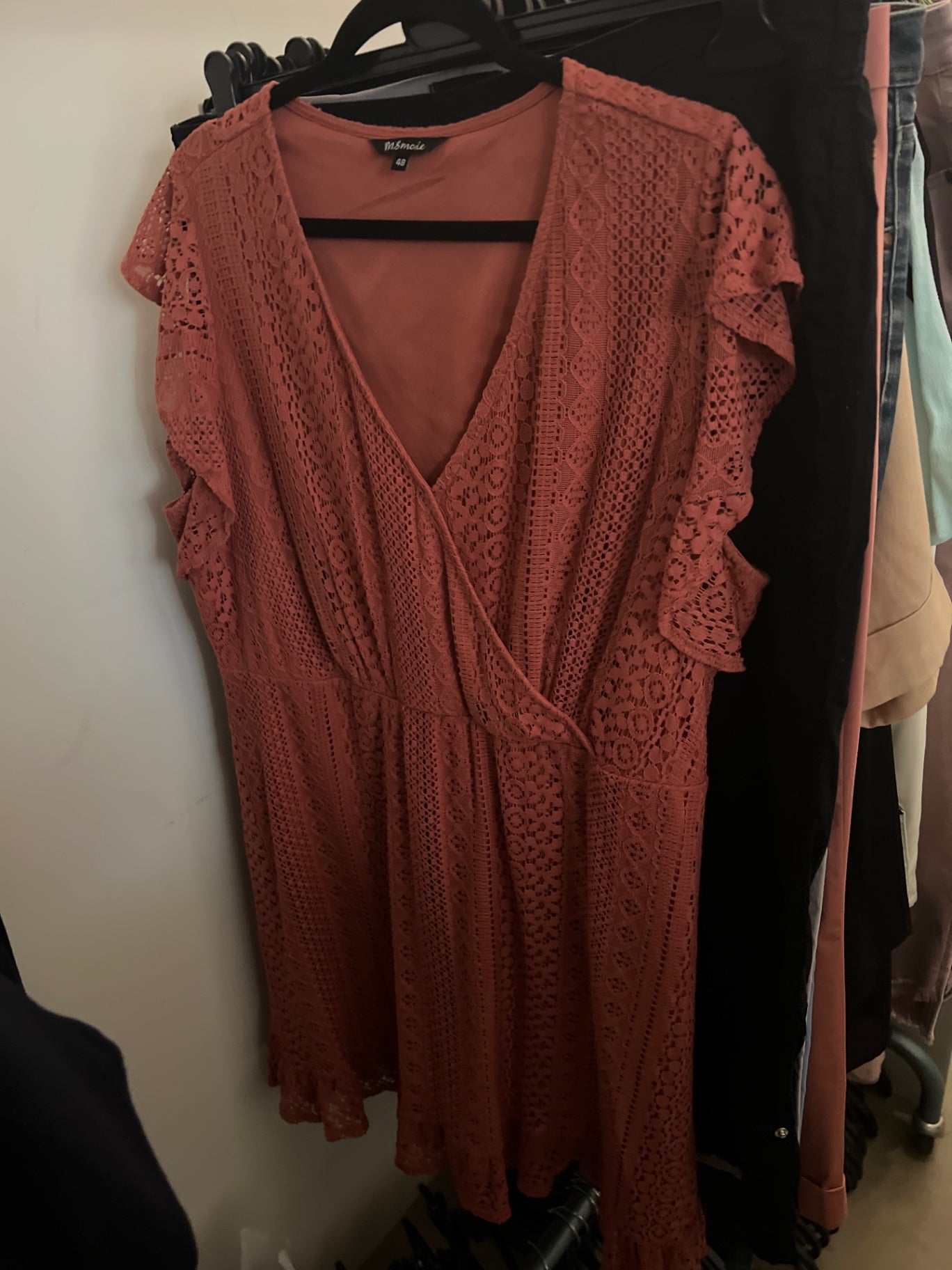 MsMode Kleid Korallenrot Gr.: 48