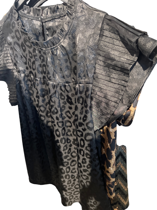 Bluse Schwarz Gr.: L