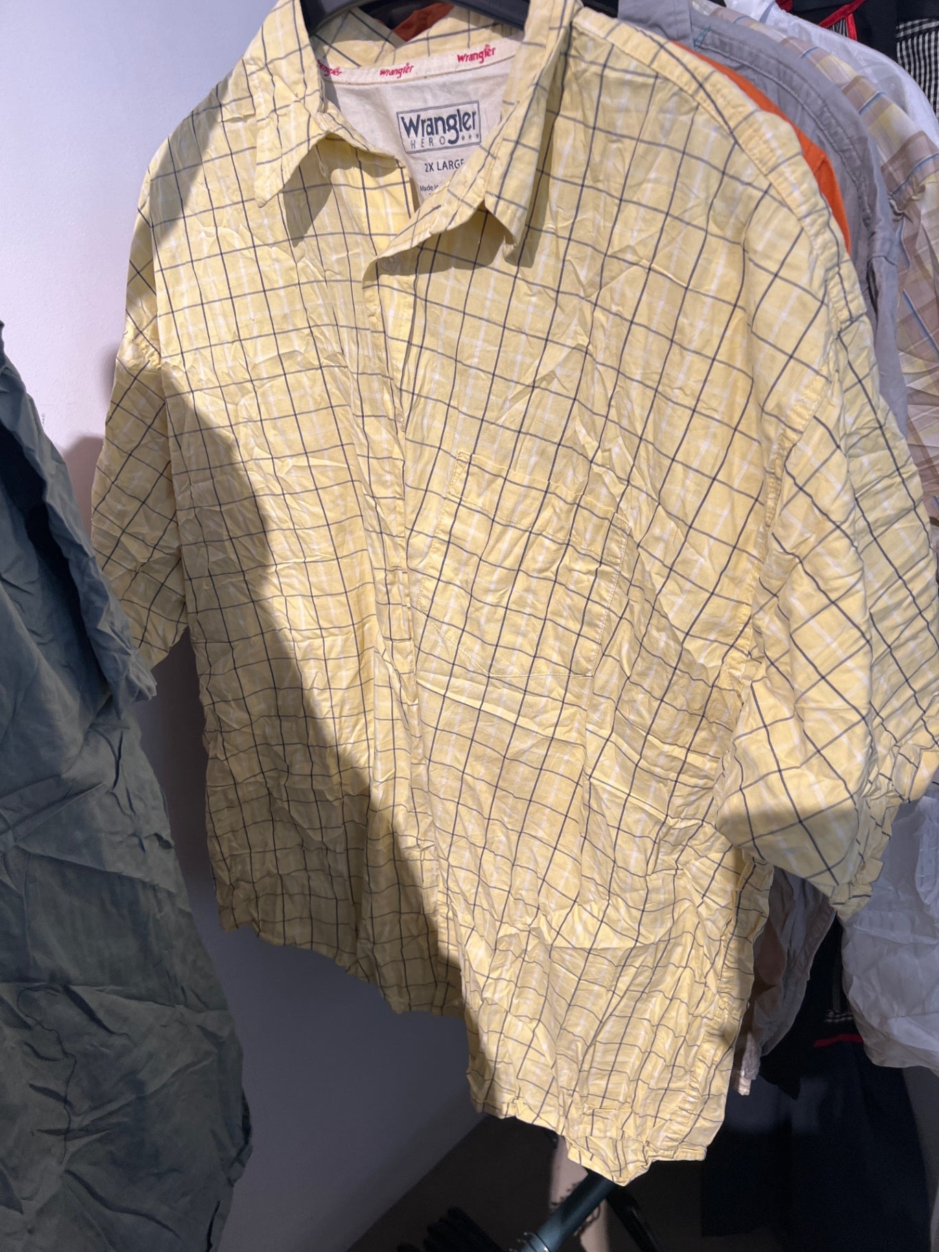 Wrangler Hemd Gelb Gr.: XXL