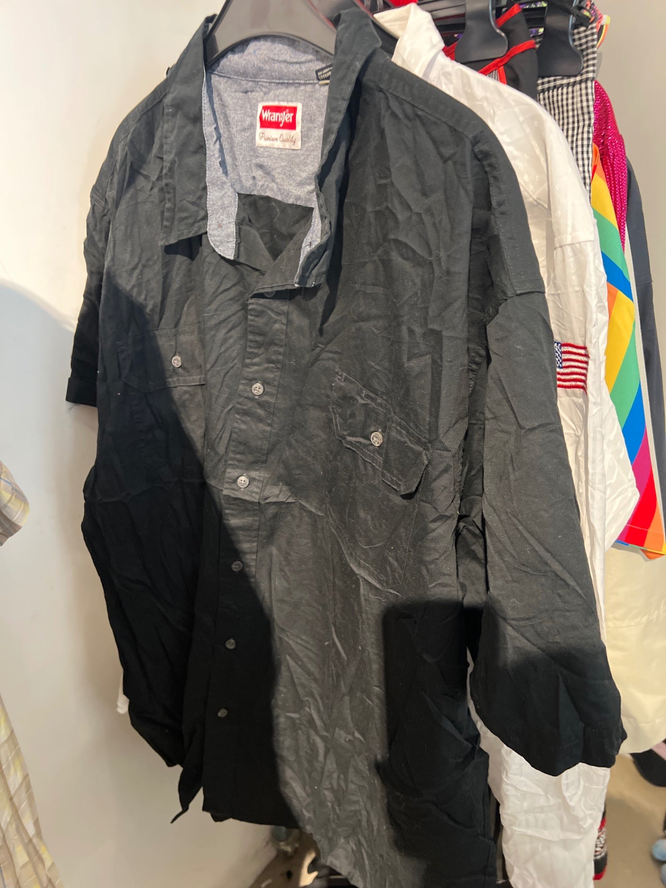 Wrangler Hemd Schwarz Gr.: 3XL