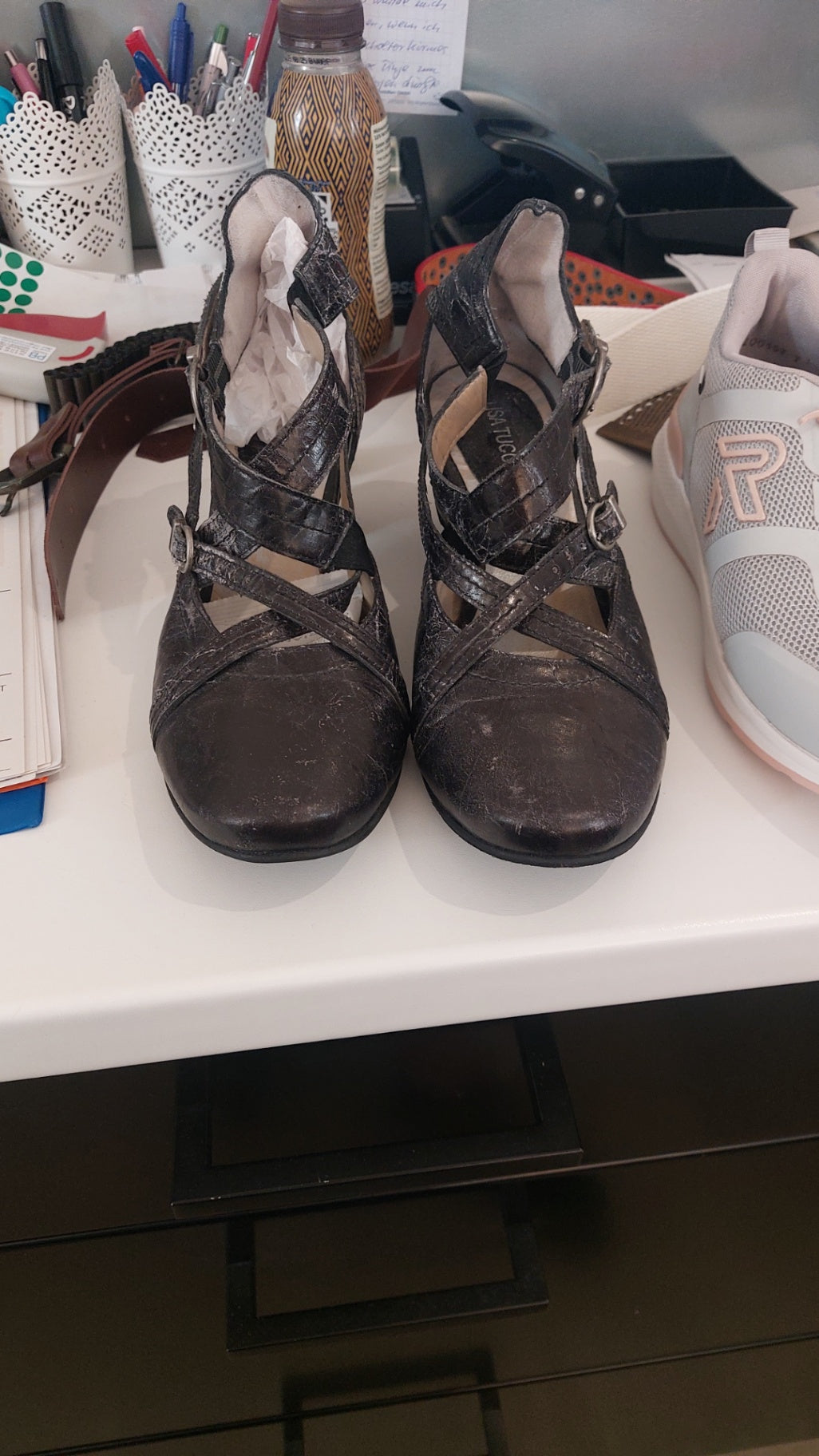 Lisa Tucci Sandalen Schwarz/Grau Gr.: 38