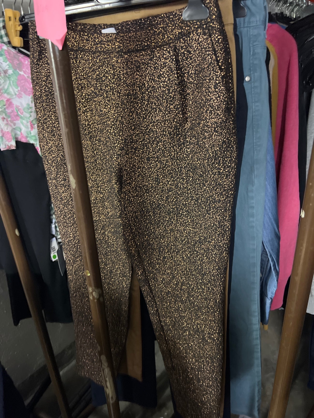Vero Moda Hose Gold/Schwarz Gr.: M