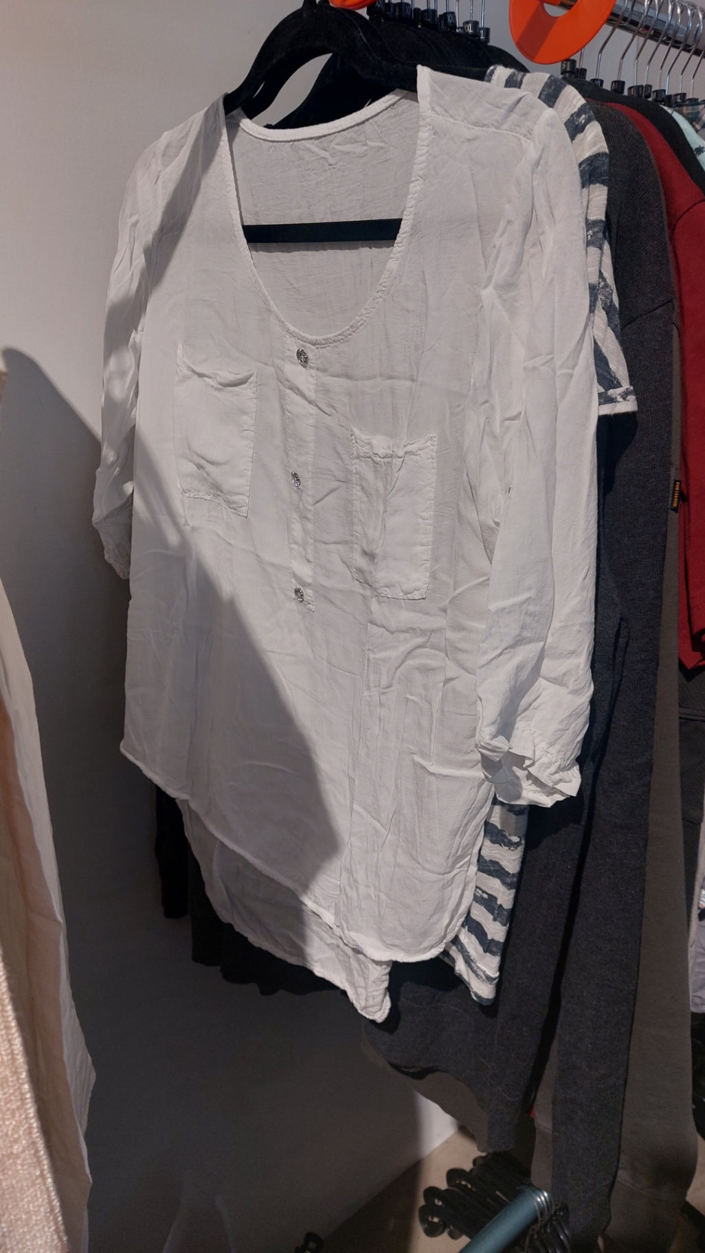 Bluse Weiß Gr.: S/M