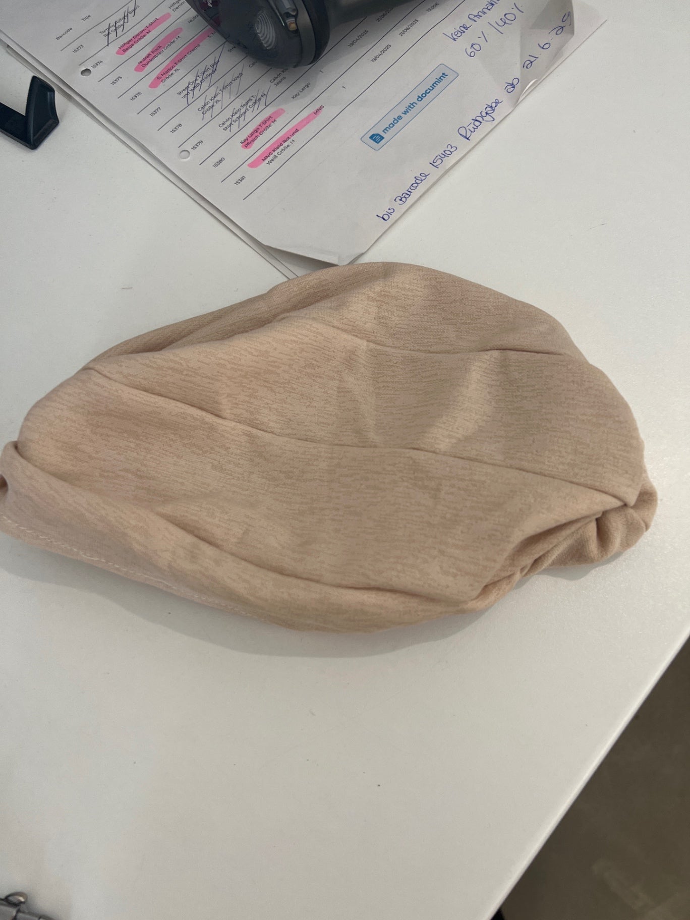 Kopftuch Turban Beige 