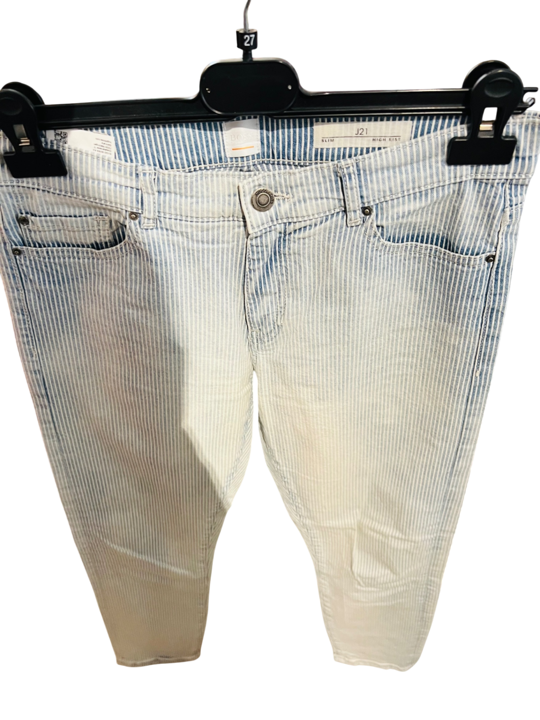 BOSS Jeans Blau mit weißen Streifen Gr.: S
