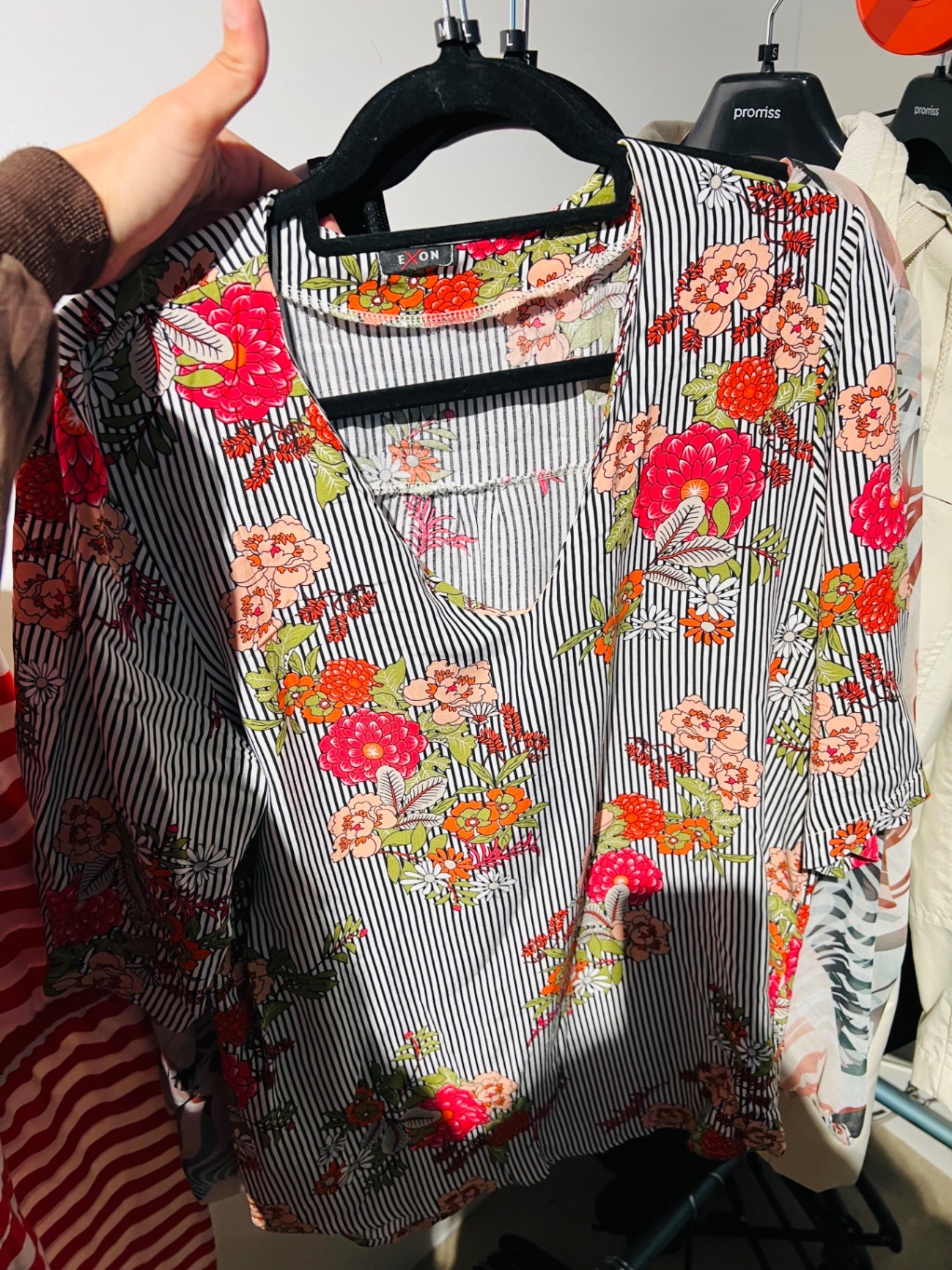 Exon Bluse Bunt Gr.: M