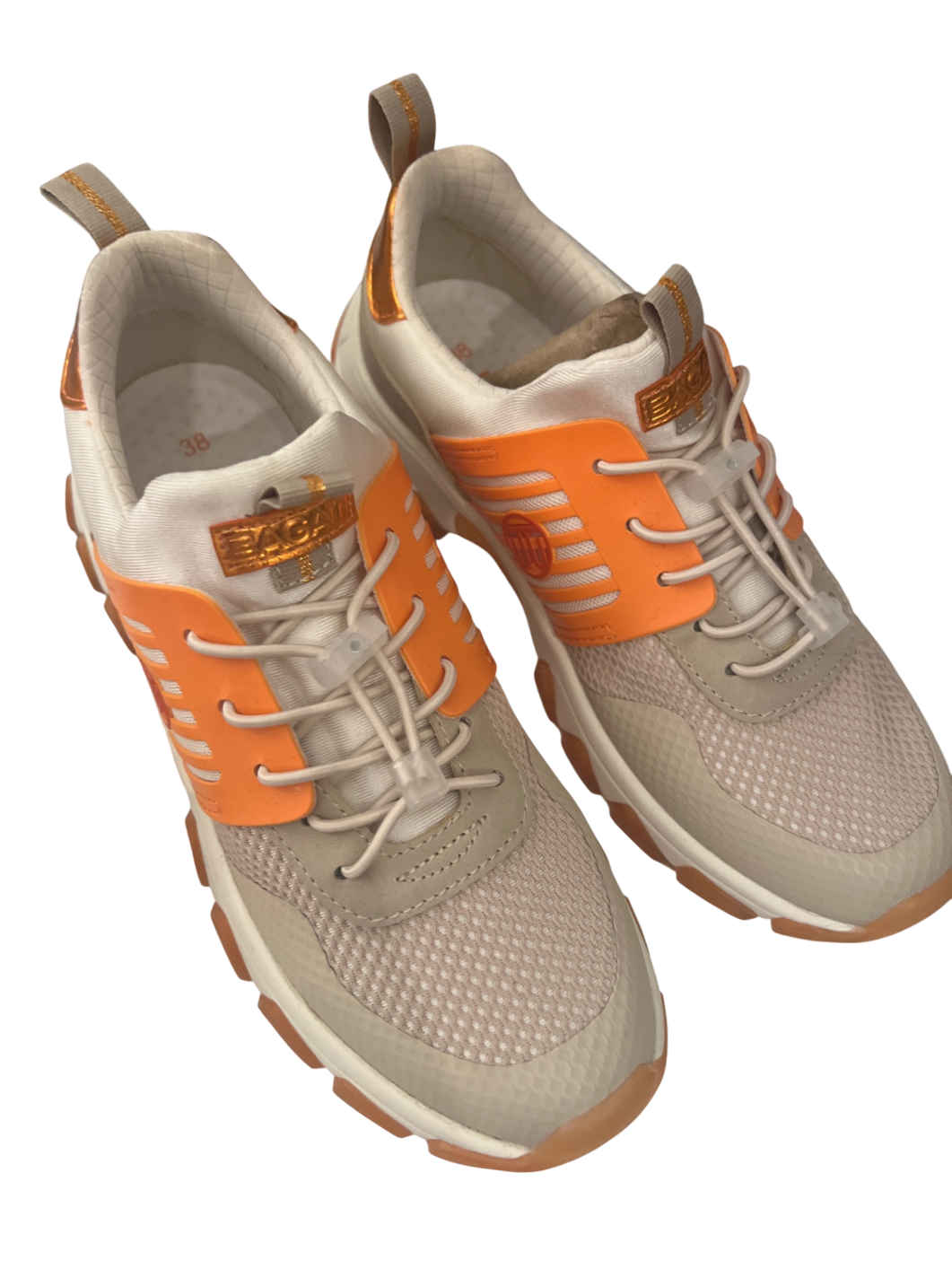 BAGATT Sneaker Beige Orange Gr.: 38