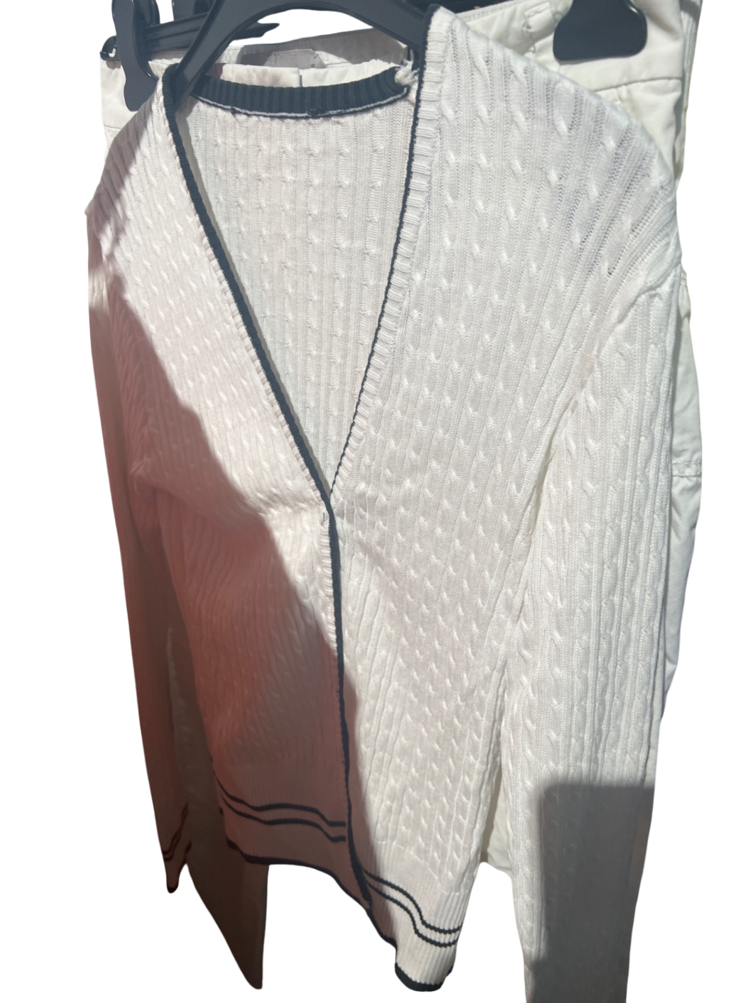 Strickjacke Weiß Gr.: S