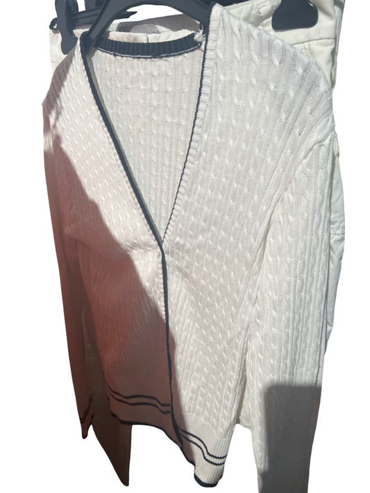 Strickjacke Weiß Gr.: S