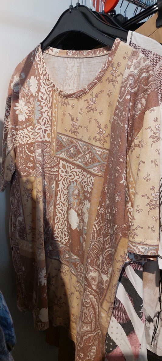 T-Shirt Beige, Braun B-WARE Gr.: XXXL