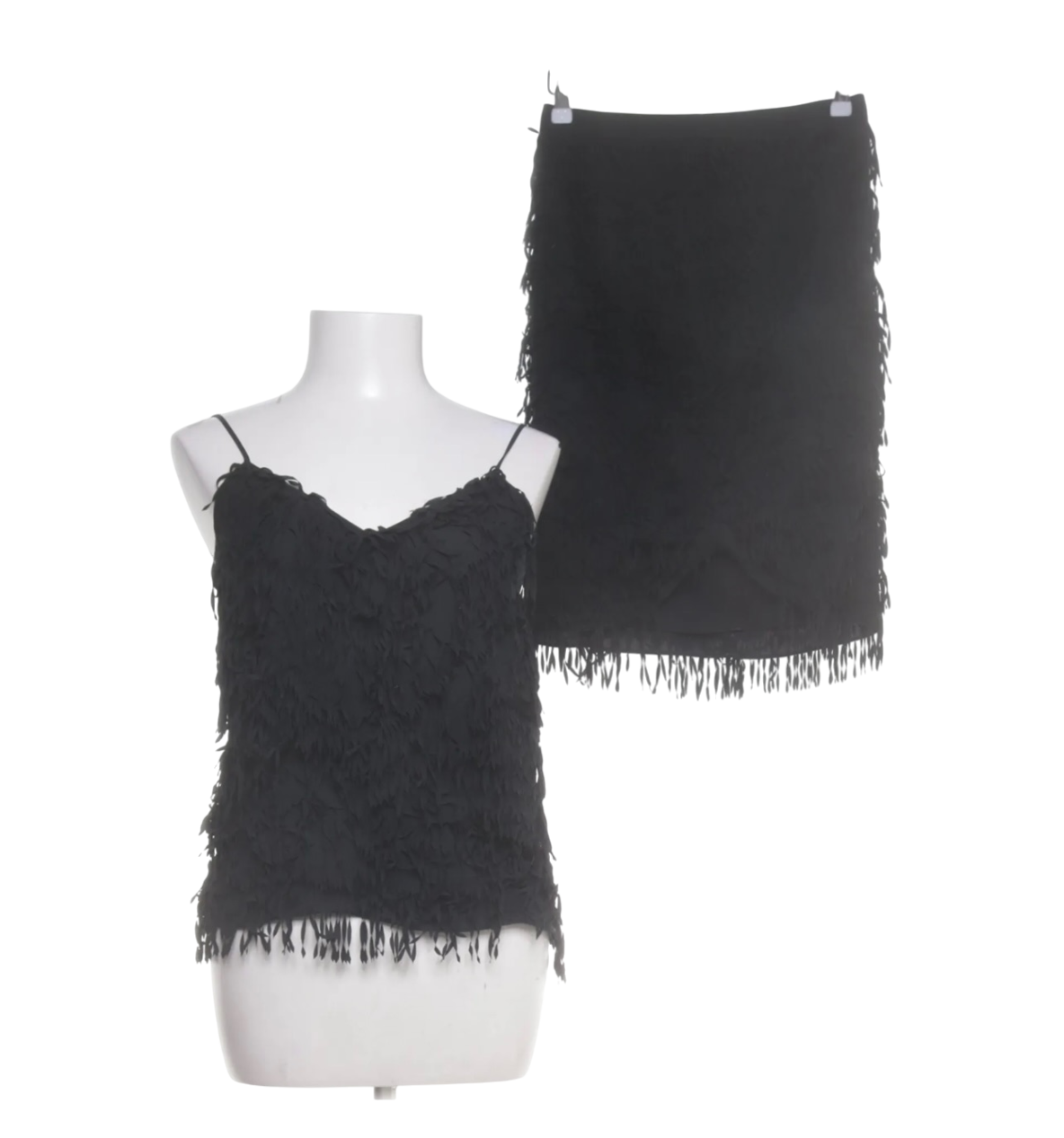 St. Studio SET Top + Rock Schwarz Gr.: S