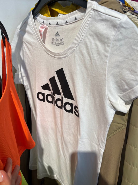 Adidas T-Shirt Weiß Gr.: 164