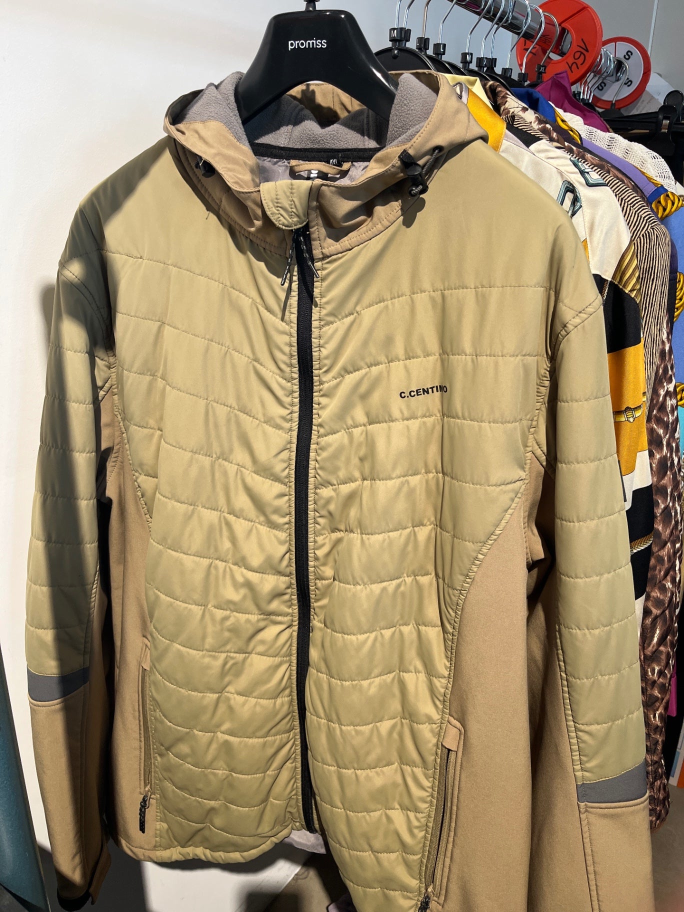 C. CENTINO Jacke Beige Gr.: 4xl